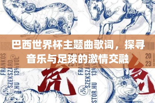 巴西世界杯主题曲歌词，探寻音乐与足球的激情交融