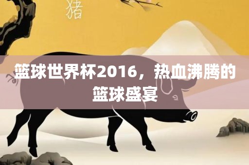 篮球世界杯2016，热血沸腾的篮球盛宴