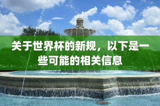 眉山市正发家政服务有限公司关于世界杯的新规，以下是一些可能的相关信息