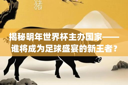 揭秘明年世界杯主办国家——谁将成为足球盛宴的新王者？眉山市正发家政服务有限公司
