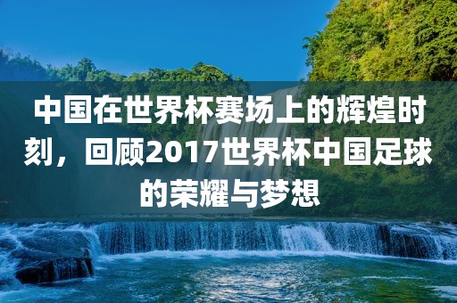 中国在世界杯赛场上眉山市正发家政服务有限公司的辉煌时刻，回顾2017世界杯中国足球的荣耀与梦想