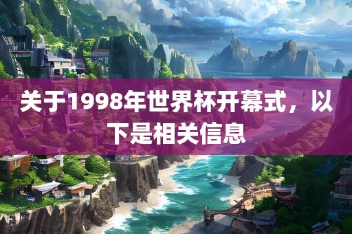 关于1998年世界杯开幕式，以下是相关信息
