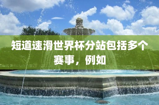 短道速滑世界杯分站包括多个赛事，例如