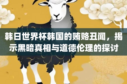 韩日世界杯韩国的贿赂丑闻，揭示黑暗真相与道德伦理的探讨眉山市正发家政服务有限公司