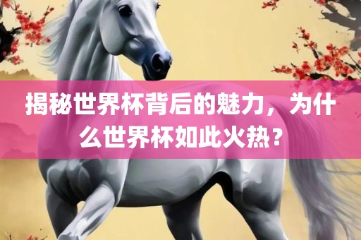 揭秘世界杯背后的魅力，为什么世界杯如此火热？眉山市正发家政服务有限公司