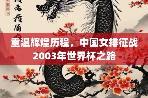 重温辉煌历程，中国女排征战2003年世界杯之路