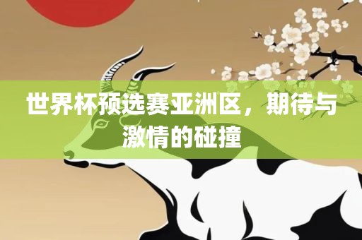 世界杯预选赛亚洲区，期待与激情的碰撞