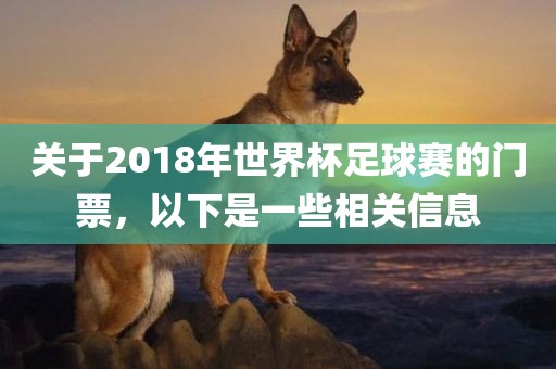 关于2018年世界杯足球赛的门票，以下是一些相关信息