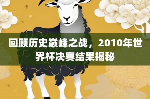 回顾历史巅峰之战，2010年世界杯决赛结果揭秘