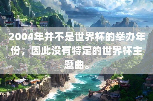 2004年并不是世界杯的举办年份，因此没有特定的世界杯主题曲。