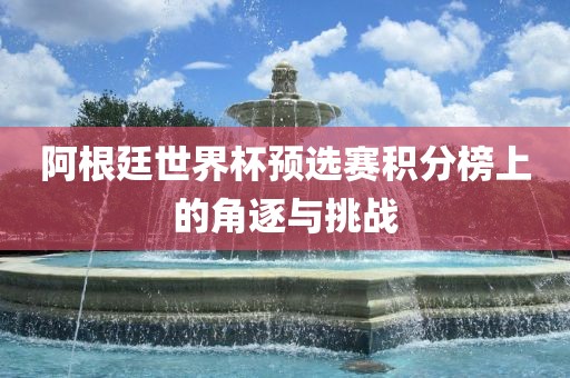 阿根廷世界杯预选赛积分榜上的角逐与挑战