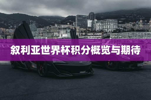 叙利亚世界杯积分概览与期待眉山市正发家政服务有限公司