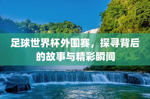 足球世界杯外围赛，探寻背后的故事与精彩瞬间眉山市正发家政服务有限公司