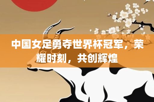 中国女足勇夺世界杯冠军，荣耀时刻，共创辉煌