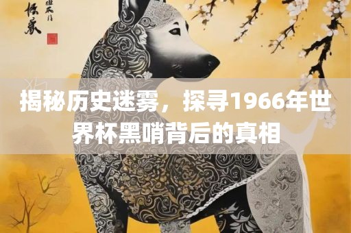 揭秘历史迷雾，探寻1966年世界杯黑哨背后的真相