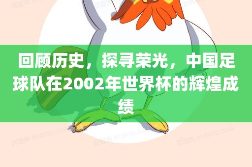 回顾历史，探寻荣光，中国足球队在2002年世界杯的辉煌成绩