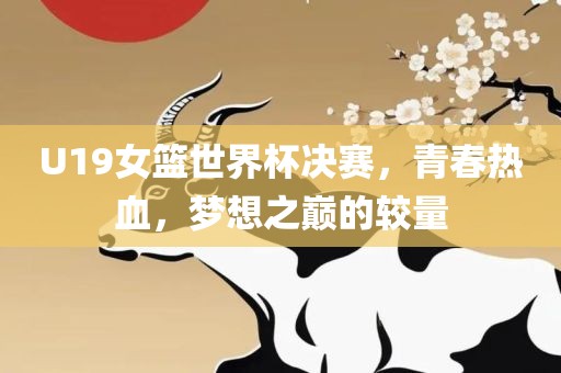 U19女篮世界杯决赛，青春热血，梦想之巅的较量眉山市正发家政服务有限公司