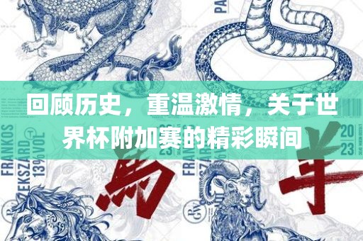 回顾历史，重温激情，关于世界杯附加赛的精彩瞬间