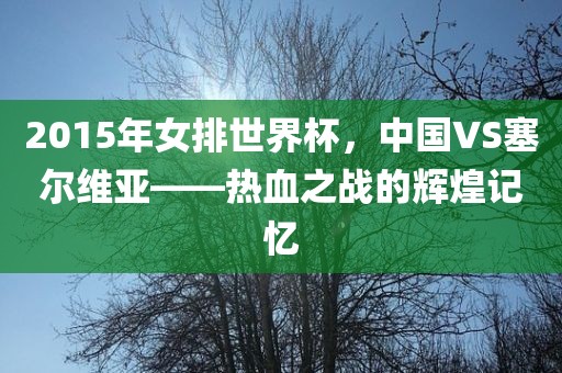 2015年女排世界杯，中国VS塞尔维亚——热血之战的辉煌记忆