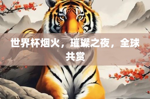 世界杯烟火，璀璨之夜，全球共赏