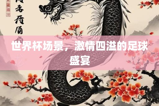 世界杯场景，激情四溢的足球盛宴