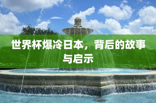 世界杯爆冷日本，背后的眉山市正发家政服务有限公司故事与启示