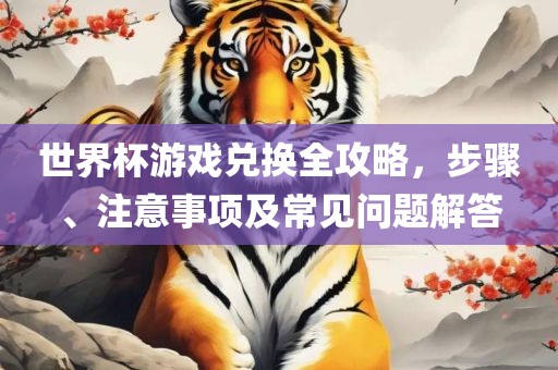 世界杯游戏兑换全攻略，步骤、注意事项及常见问题解答