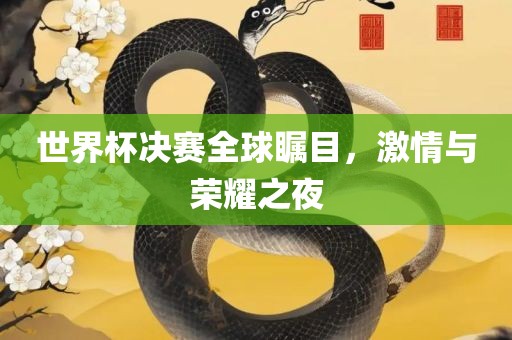 世界杯决赛全球瞩目，激情与荣耀之夜