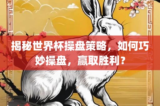 揭秘世界杯操盘策略，如何巧妙操盘，赢取胜利？