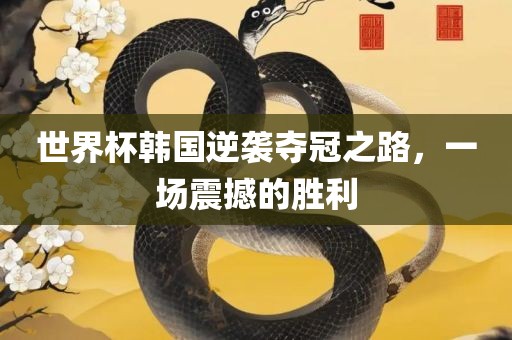 世界杯韩国逆袭夺冠之路，一场震撼的胜利