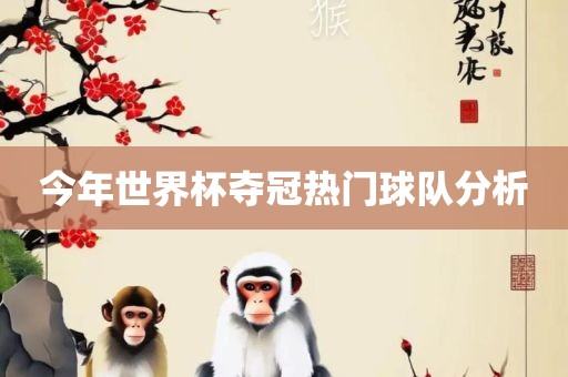 今年世界杯夺冠热门球队分析