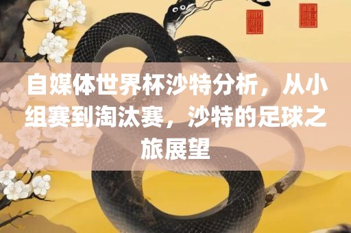 自媒体世界杯沙特分析，从小组赛到淘汰赛，沙特的足球之旅展望