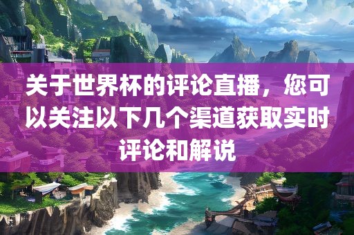 关于世界杯的评论直播，您可以关注以下几个渠道获取实时评论和解说