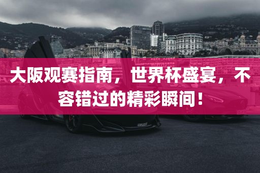 大阪观赛指南，世界杯盛宴，不容错过的精彩瞬间！