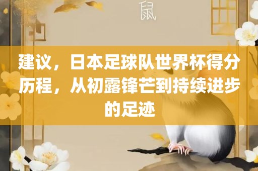 建议，日本足球队世界杯得分历程，从初露锋芒到持续进步的足迹