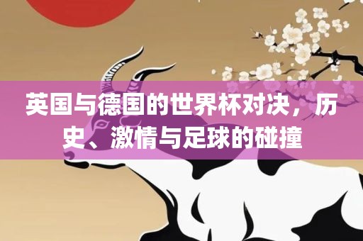 英国与德国的世界杯对决，历史、激情与足球的碰撞