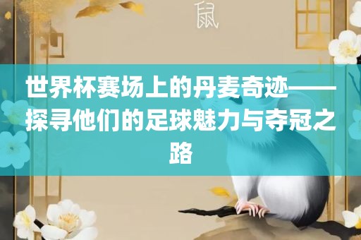 世界杯赛场上的丹麦奇迹——探寻他们的足球魅力与夺冠之路