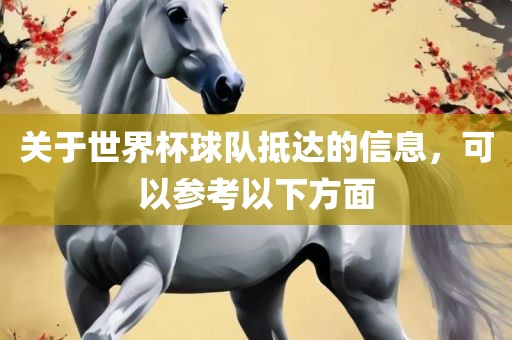 关于世界杯球队抵达的信息，可以参考以下方面