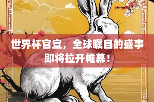 世界杯官宣，全球瞩目的盛事即将拉开帷幕！
