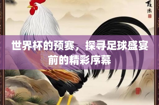 世界杯的预赛，探寻足球盛宴前的精彩序幕