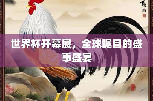 世界杯开幕展，全球瞩目的盛事盛宴